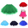 thumbnail image 1 of XIAONU Women's Asymmetrical Tutu Skirt Lightweight Tutu Skirts Festival Dance Mini Skirt, 1 of 4