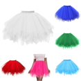 thumbnail image 1 of XIAONU Women's Asymmetrical Tutu Skirt Lightweight Tutu Skirts Festival Dance Mini Skirt, 1 of 4