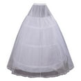thumbnail image 1 of XIAONU Women's Ball Gown Petticoats Hoop Skirt Floor Length Underskirt Structured Bridal Underskirt For Wedding Formal Events, 1 of 6
