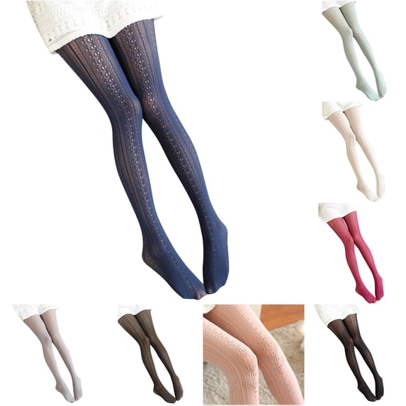 XIAONU Women's Breathable Vertical Lace Fishnet Tights