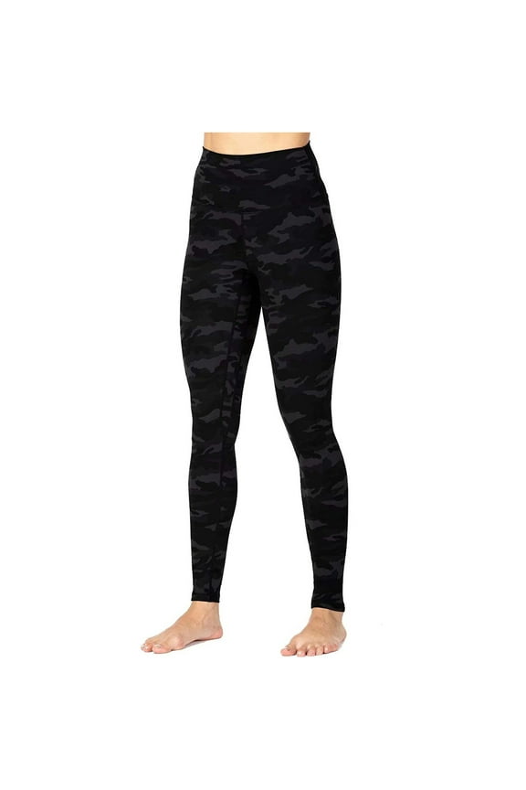 Women's Camo Print Leggings High Waist Full Length Design Bottoms Stretchy Activewear Style Yoga Pants Camouflage