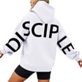 thumbnail image 1 of XIAONU Women's Faith Focused Hoodies Oversized Disciple Pullover Comfy Relaxed Daily Sweatshirt, 1 of 6