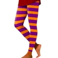 thumbnail image 1 of XIAONU Women's Festive Leggings Slim Fit Argyle Print Bottoms Stretchy Carnival Style Pants Orange, 1 of 5