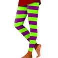 thumbnail image 1 of XIAONU Women's Festive Leggings Slim Fit Argyle Print Bottoms Stretchy Carnival Style Pants Purple, 1 of 5