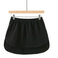 thumbnail image 1 of XIAONU Women's Layered Mini Skirt Elastic Waist Curved Hem Skirts Soft Casual Layering Skirts, 1 of 7