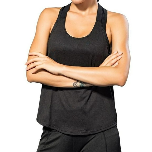 XIAONU Women's Lightweight Tank Sleeveless Crewneck Racerback Tank Moisture Wicking Solid Color Athletic Workout Tanks