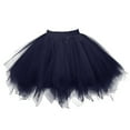 thumbnail image 1 of XIAONU Women's Mini Tutu Skirt Fluffy Elastic Waist Mesh Skirt Lightweight Trendy Casual Parties Skirts, 1 of 3