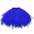 thumbnail image 1 of XIAONU Women's Puffy Tulle Skirt Flared Layered Design Skirts Lightweight Retro Party Wear Skirt, 1 of 1