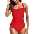 thumbnail image 1 of XIAONU Women's Push Up Monokini Swimsuit Padded Bathing Suit for Beach Pool, 1 of 4