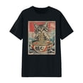 thumbnail image 1 of XIAONU Women's Retro-Animal-Print Crew-Neck Tee Classic-Cut Casual Weekend Short-Sleeve Shirt, 1 of 3