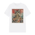 thumbnail image 1 of XIAONU Women's Retro-Animal-Print Crew-Neck Tee Classic-Cut Casual Weekend Short-Sleeve Shirt, 1 of 3
