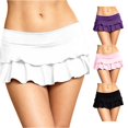 thumbnail image 1 of XIAONU Women's Ruffled Swim Skirt Wide-Waistband Summer Beach Swim Bottom, 1 of 4