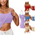 thumbnail image 1 of XIAONU Women's Scoop Neck Cami Tank Top Built In Bra Soft Stretch Everyday Basic Top, 1 of 5