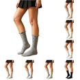 thumbnail image 1 of XIAONU Women's Stretchy Hollow Out Quarter Socks Casual, 1 of 5
