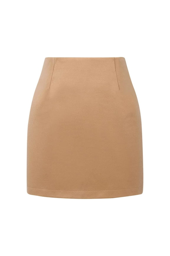 Women's Tailored Mini Skirt High Waist Pencil Skirts Sleek Professional Office Skirts