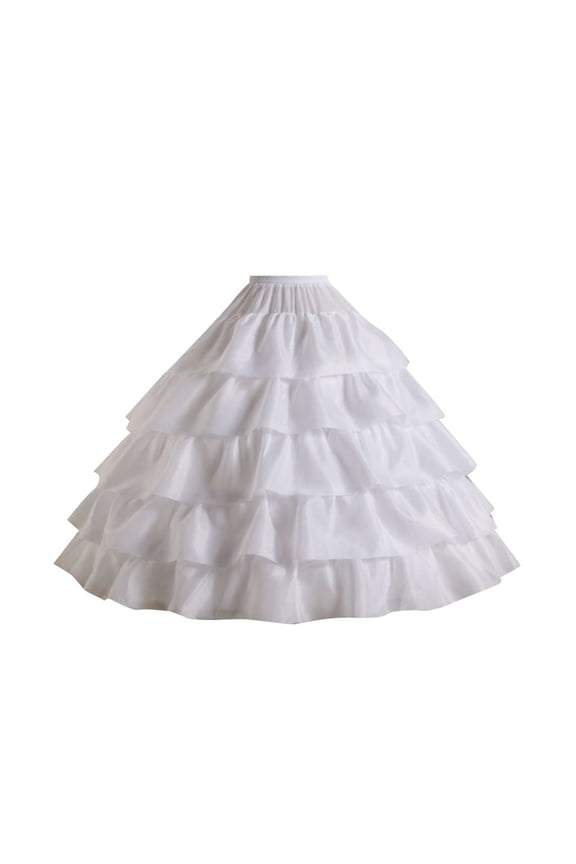 Women's Tiered Ruffle Maxi Skirt Satin Fabric Voluminous Flouncy Skirt Lightweight Dramatic Formal Event Wear Ball Gown Skirt