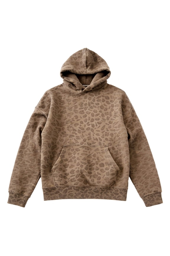 Womens Animal Print Hoodies Leopard Pattern Pullover Hoodie Casual Everyday Sweatshirt
