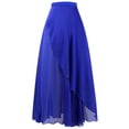 thumbnail image 1 of XIAONU Womens High Waist Chiffon Skirt Layered Ruffle Hem Elegant Flowy Casual Long Maxi Skirt, 1 of 2