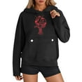 thumbnail image 1 of XIAONU Womens Hoodies Crayfish Print Kangaroo Pocket Hoodie Long Sleeve Oversized Drawstring Hooded Pullover Sweatshirt, 1 of 6