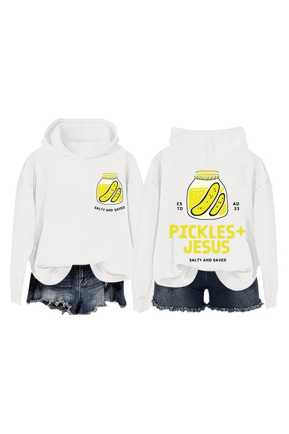 Womens Hoodies Fun Printed Hooded Pullover Sweatshirt Long Sleeves Baggy Trendy -Lined Hoodie Sweatshirts