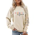 thumbnail image 1 of XIAONU Womens Kindness Graphic Sweatshirts Positive Message Pullover Soft Casual Daily Crewneck, 1 of 4