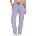 thumbnail image 1 of XIAONU Womens Pants High Waist Zipper Pocket pleasure Straight-Leg Pants Fitness Running Quick Dry Tapered Sweatpants, 1 of 5