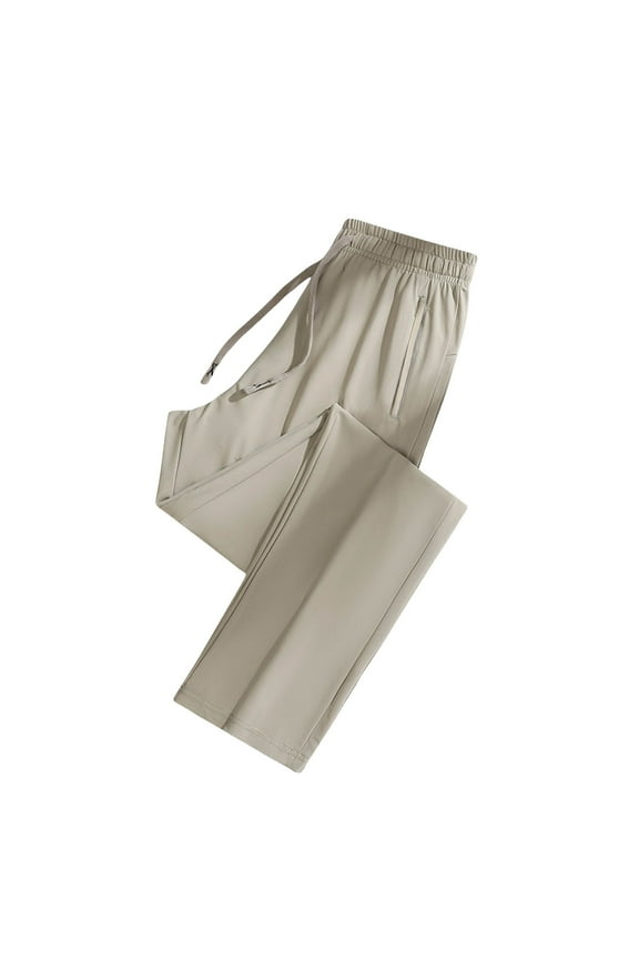 Womens Pants pleasure Solid-Colored baggy Viscose Pants Quick Dry Cooling Ankle Tie Sport Pants Wide Leg Trousers