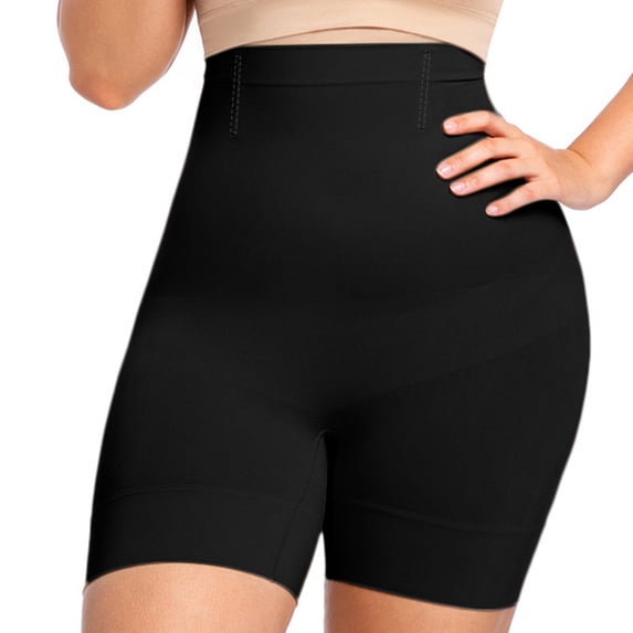XIAONU Womens Seamless Short Tight Tummy Control High Waisted Mid Thigh Shaping Short Compressive Sleek Everyday Shorts