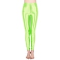 thumbnail image 1 of XIAONU Womens Shiny Leggings High Waist Slim Fit Pants Stretchy Performance Dance Bottoms Green, 1 of 5
