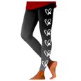 thumbnail image 1 of XIAONU Womens St. Patrick's Day Heart & Shamrock Print Leggings Stretch High Waist Casual Pants For Holiday And Daily Wear, 1 of 4