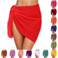 thumbnail image 1 of XIAONU Womens Tie Side Sarong Skirt Wrap Design Beach Swimsuit Cover Up Skirts Summer Vacation Swim Wear Cover Up, 1 of 4