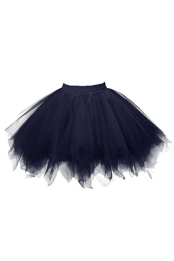 Womens Tulle Tutu High Waist Layered Skirt Lightweight Casual Party Underskirt