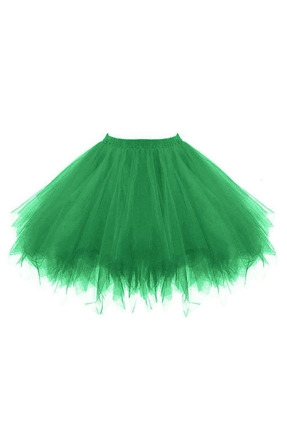 Womens Tulle Tutu High Waist Layered Skirt Lightweight Casual Party Underskirt
