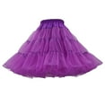 thumbnail image 1 of XIAONU Womens Voluminous Tulle Petticoat Multi-Layered Ruffled Elastic Waist Underskirt Elegant Classic Event Skirts, 1 of 2