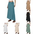 thumbnail image 1 of XIAONU Womens Wrap Maxi Skirt Tie Side Casual Long Bottom, 1 of 9