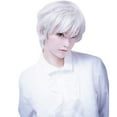 thumbnail image 1 of XIAQUJ Adult Men Guy Short Boy Band Wig, White, 1 of 8