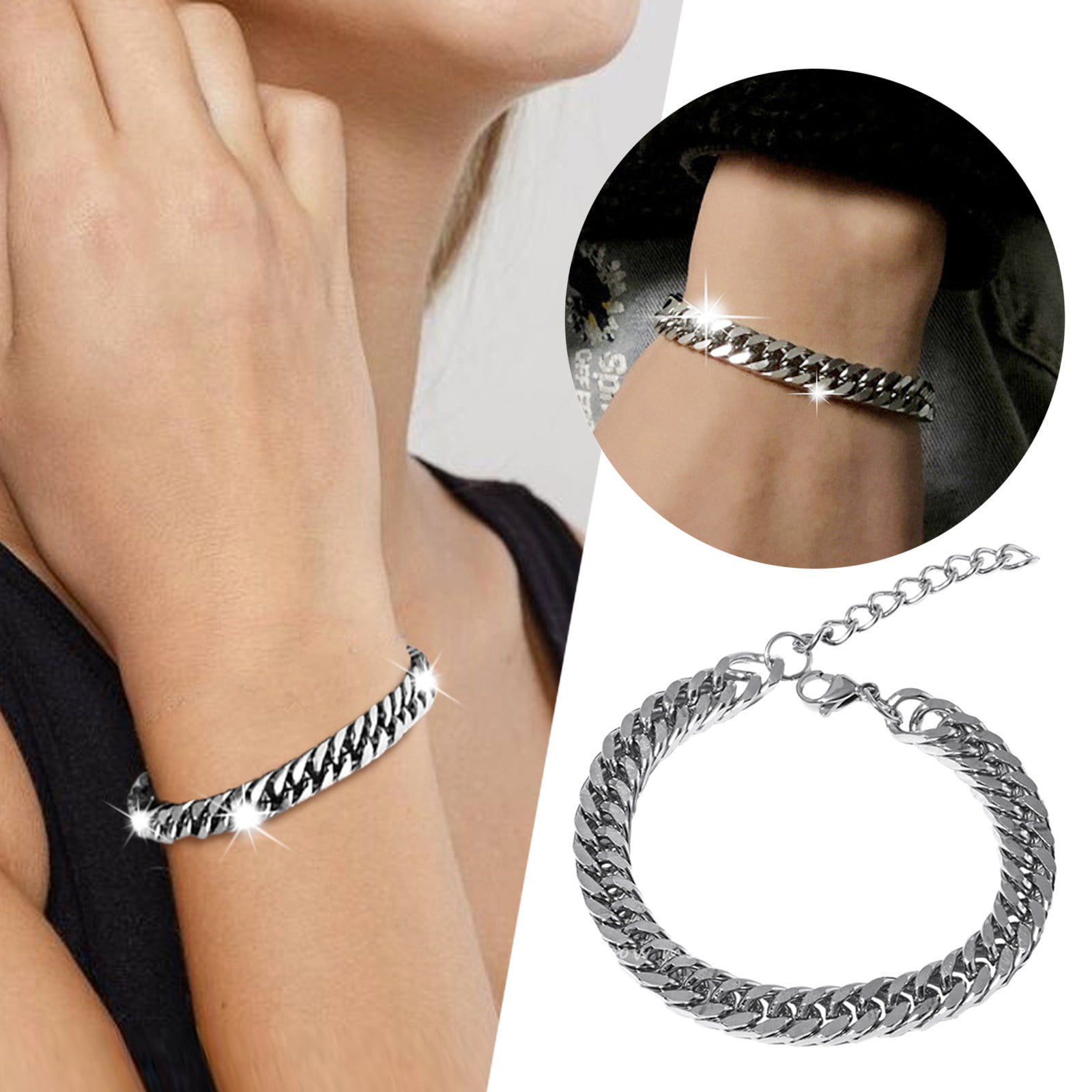 Silver Style 925 Sterling-Silver BIS Hallmarked Men's Bracelet by ACPL :  Amazon.in: Jewellery