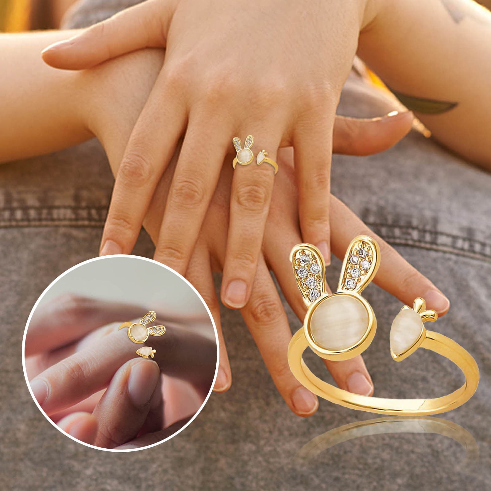 10/20 pcs/lot mixed men's and women's retro natural stone and rings new fashion  jewelry party gifts | SHEIN USA
