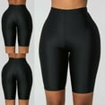 thumbnail image 1 of XIAQUJ Fashion Womens Bike Yoga Elastic High Waist Shorts Leggings Sports Casual Pants Yoga Pants 2024 Black XL, 1 of 7