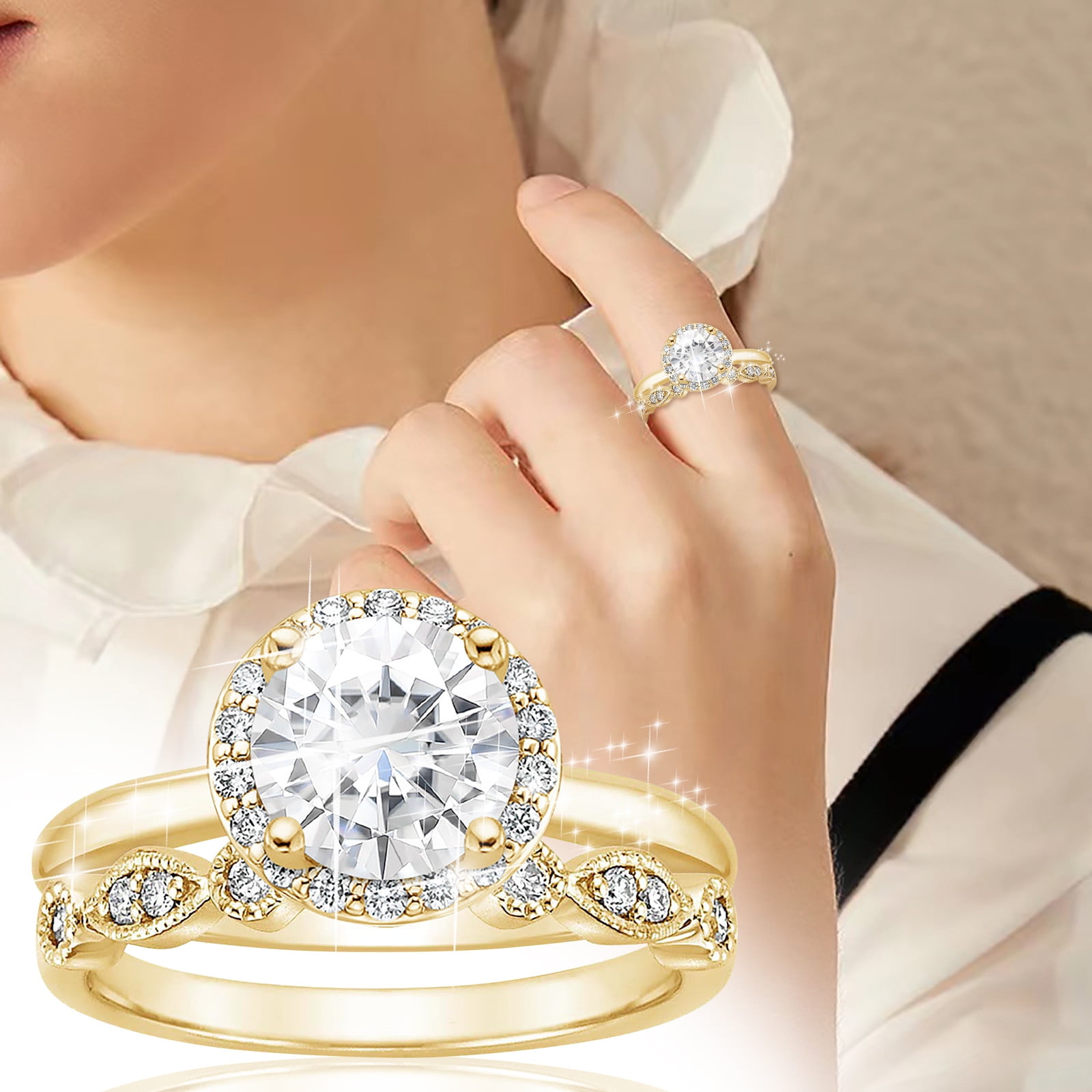 2.95 CT. T.W. Diamond Fashion Ring in 14K White Gold (HI, I1) - Sam's Club