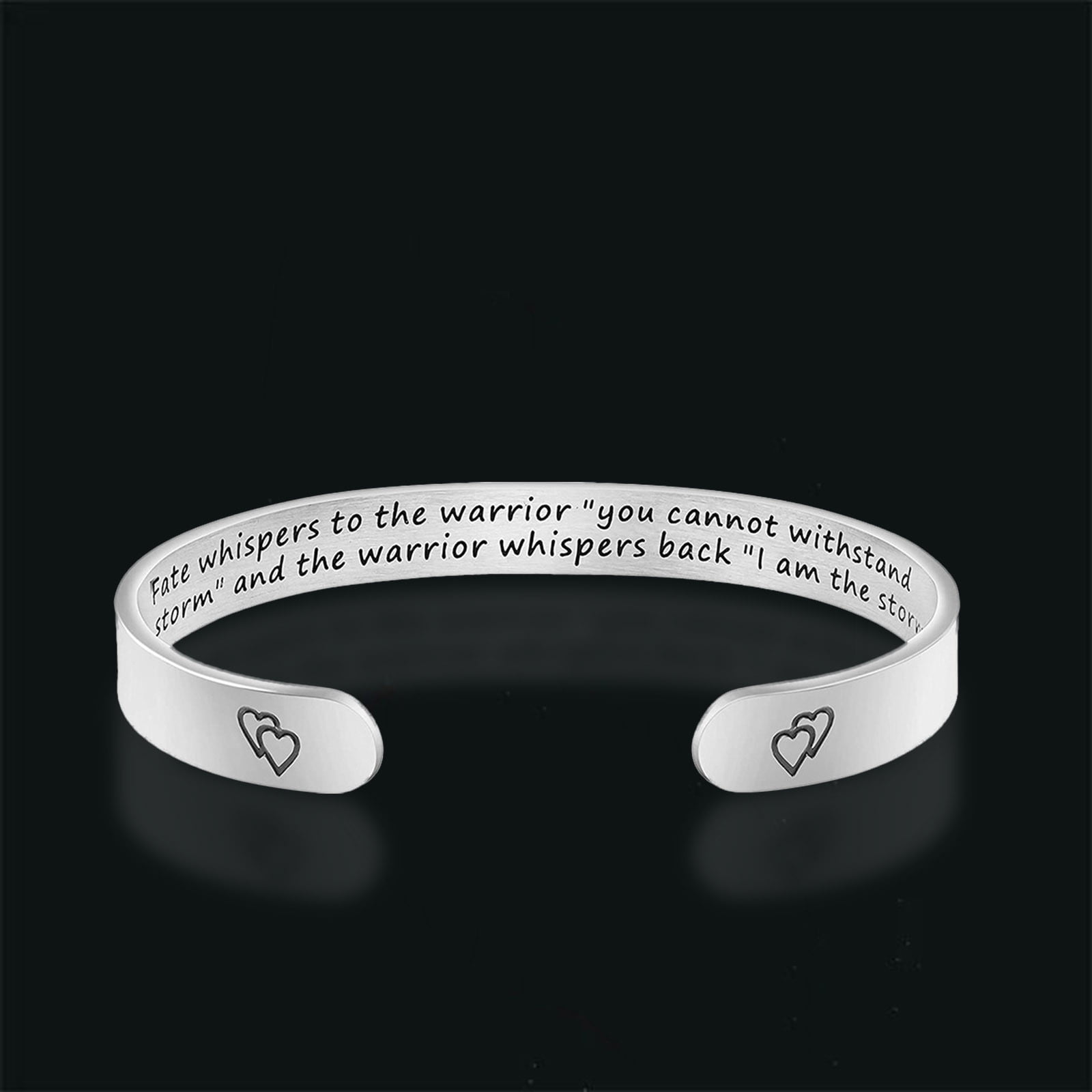 XIAQUJ Personalized Gift Engraved Spell Bracelet Adjustable Cross