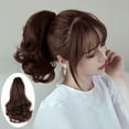 thumbnail image 1 of XIAQUJ Short Big Wave Wig Ponytail Women's High Ponytail Fluffy Short Curly Hair Wigs for Women BW2, 1 of 4