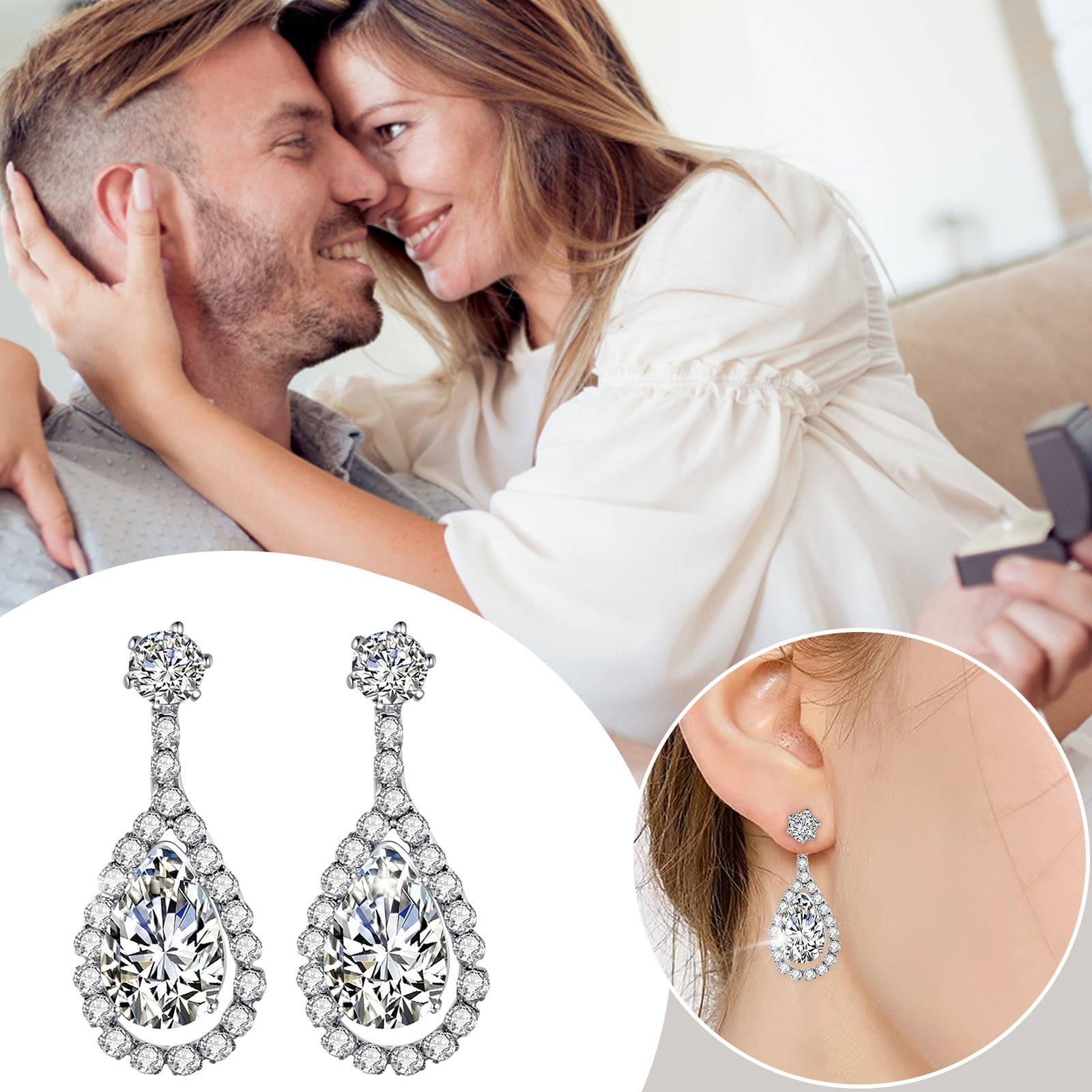Micro clearance diamond earrings
