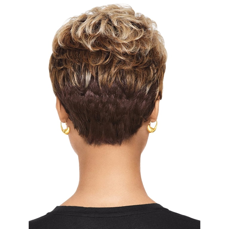 XIAQUJ Women Natural Synthetic Hair Wig Short Mix Colors  display picture 2