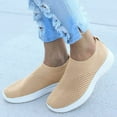 thumbnail image 1 of XIAQUJ Women Outdoor Mesh Shoes Casual on Comfortable Soles Running Sports Shoes Women's Fashion Sneakers Khaki 5.5(35), 1 of 3
