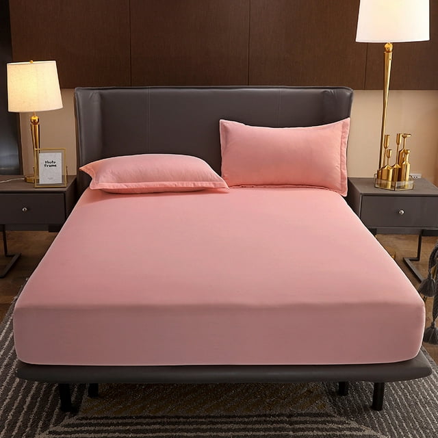 XIATIAN 100 Cotton Fitted Bed Sheet Soft and Thick Mattress Cover