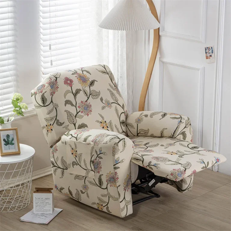 XIATIAN 4 Pieces set Recliner Sofa Cover Stretch Floral Print Spandex Lazy Boy Armchair Slipcovers Couch Covers for Living Room Decor Walmart
