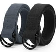 thumbnail image 1 of XIATIAN Boy's Belt Kids Canvas Web Belt Football Belt with Double D-ring Buckle Back to School Gift, 1 of 7
