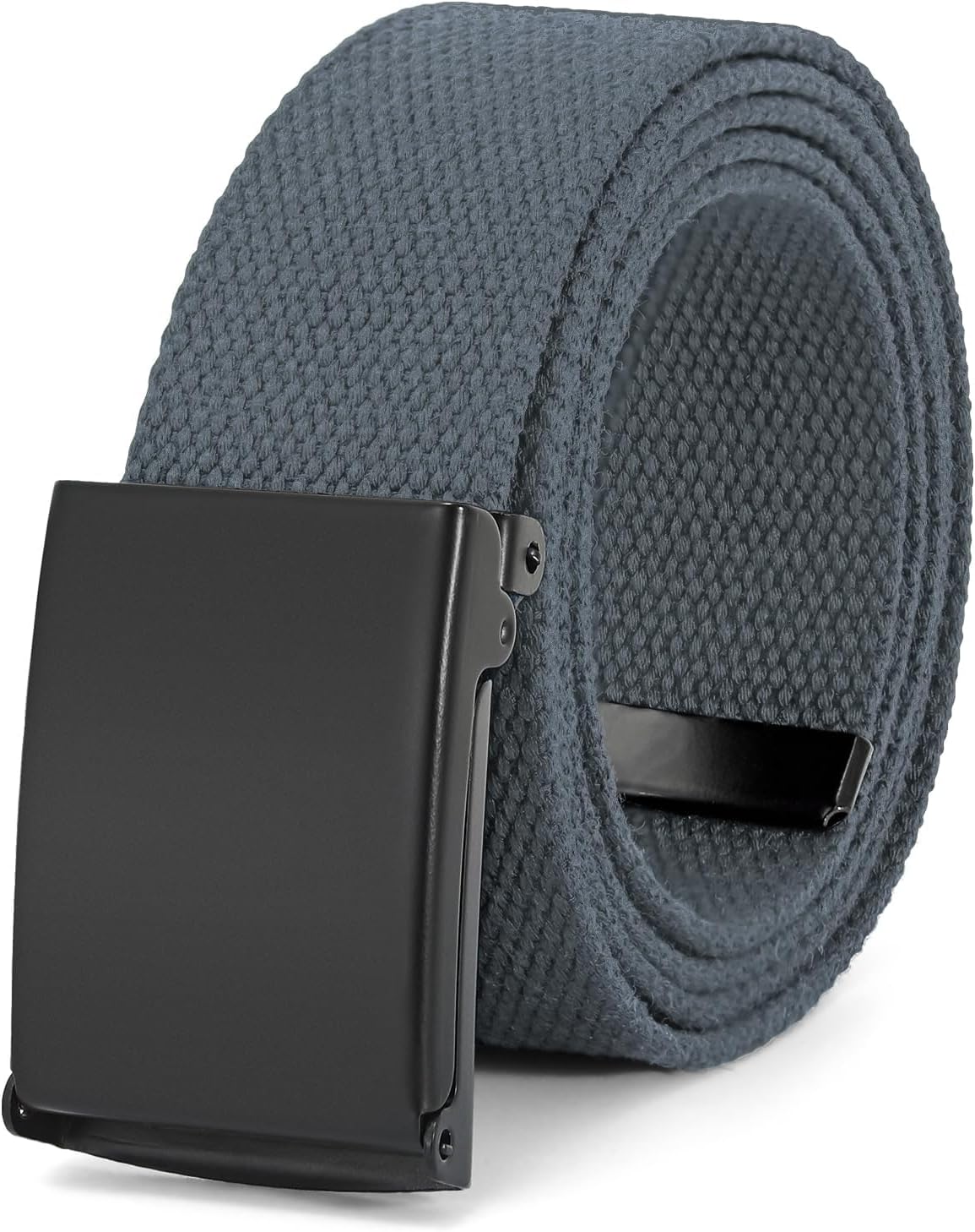 XIATIAN Canvas  Belt FlipTop Solid Black Military Buckle Fully