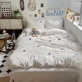 XIATIAN Embroidery Bedding Comforter Set Pillowcase bed sheet Single